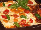 Lasagnes au poulet et pesto de tomates