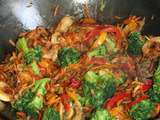 Poelee de legumes au wok
