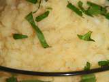Puree de celeri rave et pommes de terre au beurre de piment d'espelette