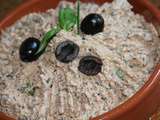 Rillettes de thon aux olives noires et a la tomate