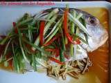 Dorade vapeur à la sauce de soja