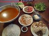 Fondue chinoise au saté