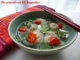 Soupe aux boulettes de poisson