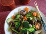 Wok de légumes variés