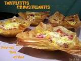 Tartelettes Croustillantes aux Poivrons, Thon et Maïs