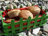 Muffin pêche-cannelle aux flocons d'avoine