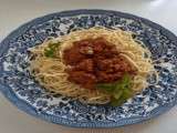 Spaghettis bolognaise classique , spaghetti fiche technique