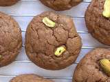 Cookies au chocolat noir et pistaches