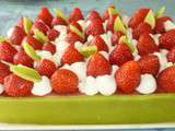 Gâteau entremet fraîcheur aux fraises