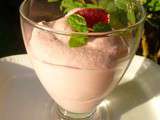 Mousse de framboises