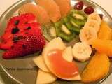 Assiette frâiche de Fruits variés
