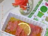 Carpaccio de Saumon et Verrine de Saumon Fumé