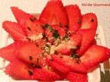 Coupelle de Fraises au Basilic