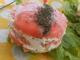 Mille Feuille Terre et Mer de Saumon Mariné