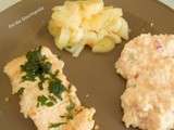 Saumon aux poireaux et risotto sauce au Gingembre