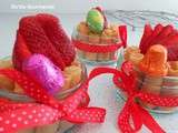 Verrines de Pâques Chocolat et Fraises