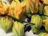 Beignets de fleurs de courgettes