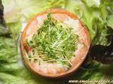Médaillon de saumon au crevettes