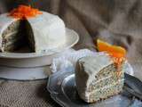 Birthday cake – Layer cake au pavot et à l’orange {sans gluten}