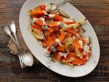 Courge butternut et oignons rôtis au zaatar et sauce tahiné