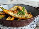 Courgettes farcies à la feta et au basilic
