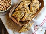 Crackers aux graines à la farine de pois-chiches {sans gluten}
