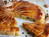 Galette des rois aux amandes, chocolat et Grand Marnier