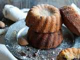 Minis bundt cakes amande et pépites de chocolat
