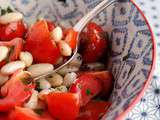Salade de mogette de Vendée à la tomate et au basilic