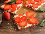 Tarte aux fraises et menthe poivrée