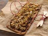 Tarte complète aux endives et aux oignons {vegan}