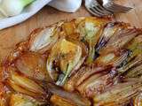 Tarte tatin d’oignons rouges et fenouils