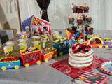 Décoration et gâteau d'anniversaire 2 ans - thème cirque avec les recettes