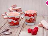 Tiramisu aux fraises et biscuits Rose de Reims - version en verre