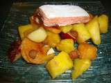 Salade de fruits : Melon, Brugnons, Ananas