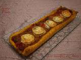 Tarte chèvre et pesto rosso