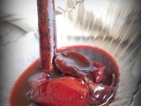 Nage de prunes aux épices / Sopa de ciruelas rojas con especias