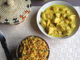 Curry de Poulet au Lait de Coco et Riz Parfumé {a l'Indienne} et une petite Surprise