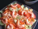 Salade Chinoise aux Crevettes