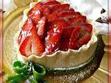 Coeur aux fraises et pâte d'amande pour vous souhaiter une Joyeuses Saint Valentin 2012