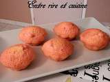 Madeleines-muffins marbrées arôme fraise et poire + Mise à l'honneur