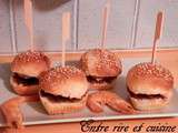 Mini-burgers au foie gras et confit d'oignons (ou confit de figues)