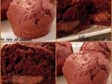 Muffins au chocolat coeur fondant Praliné