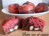 Muffins chocolat/fraises aux kinder