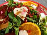 Envie de salade d’hiver pour deux… Topinambour, betterave, orange & grenade (Happy valentine’s week 2/4)