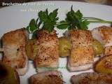 Brochettes de filet de perche du Nil aux olives