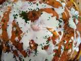 Pizza au saumon fumé