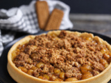 Tarte sablée aux mirabelles au crumble de spéculoos