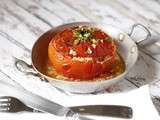 Tomates farcies jambon-chorizo