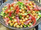 Salade de pois chiches, coppa et huile de noix | Recettes de cuisine gourmandes healthy | Epicure